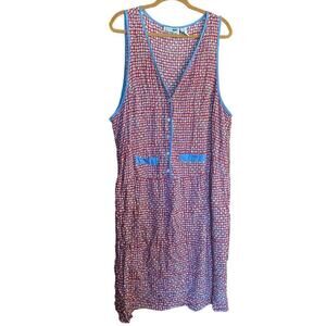 VINTAGE Adorable Red Floral Dress 22W